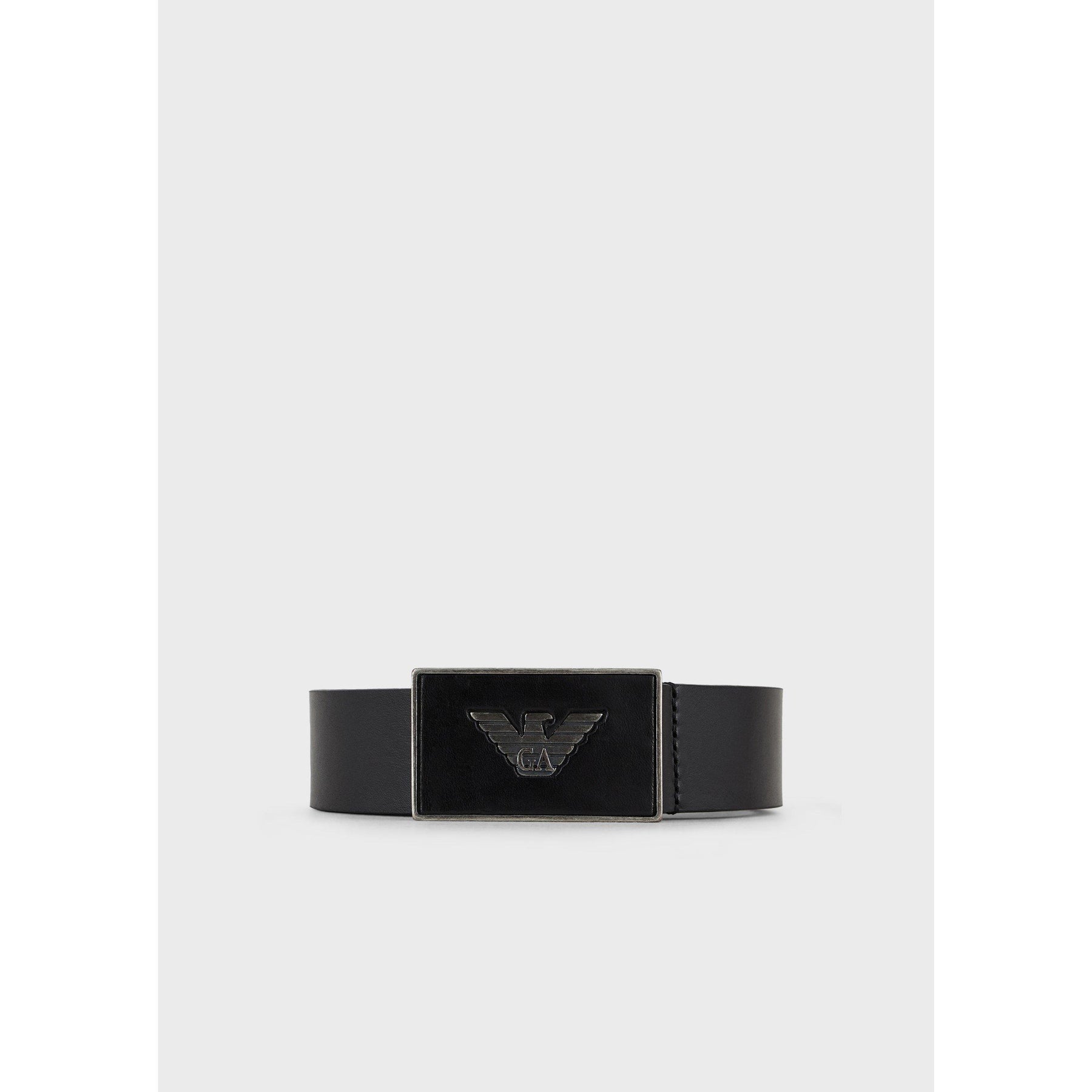 Men's Plate Leather Belt