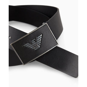 Men's Plate Leather Belt