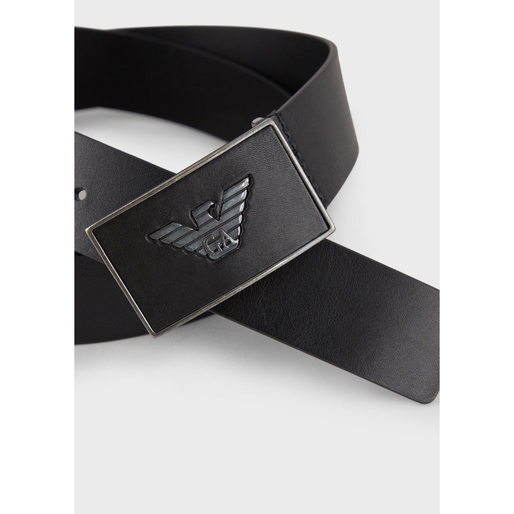 Men's Plate Leather Belt