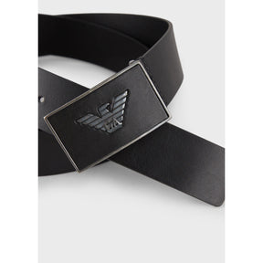 Men's Plate Leather Belt