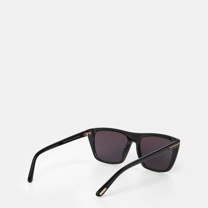 Metal Accent Wayfarer Sunglasses