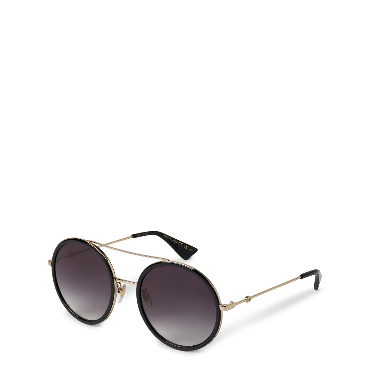 Women's Stripe Round Pilot Sunglasses