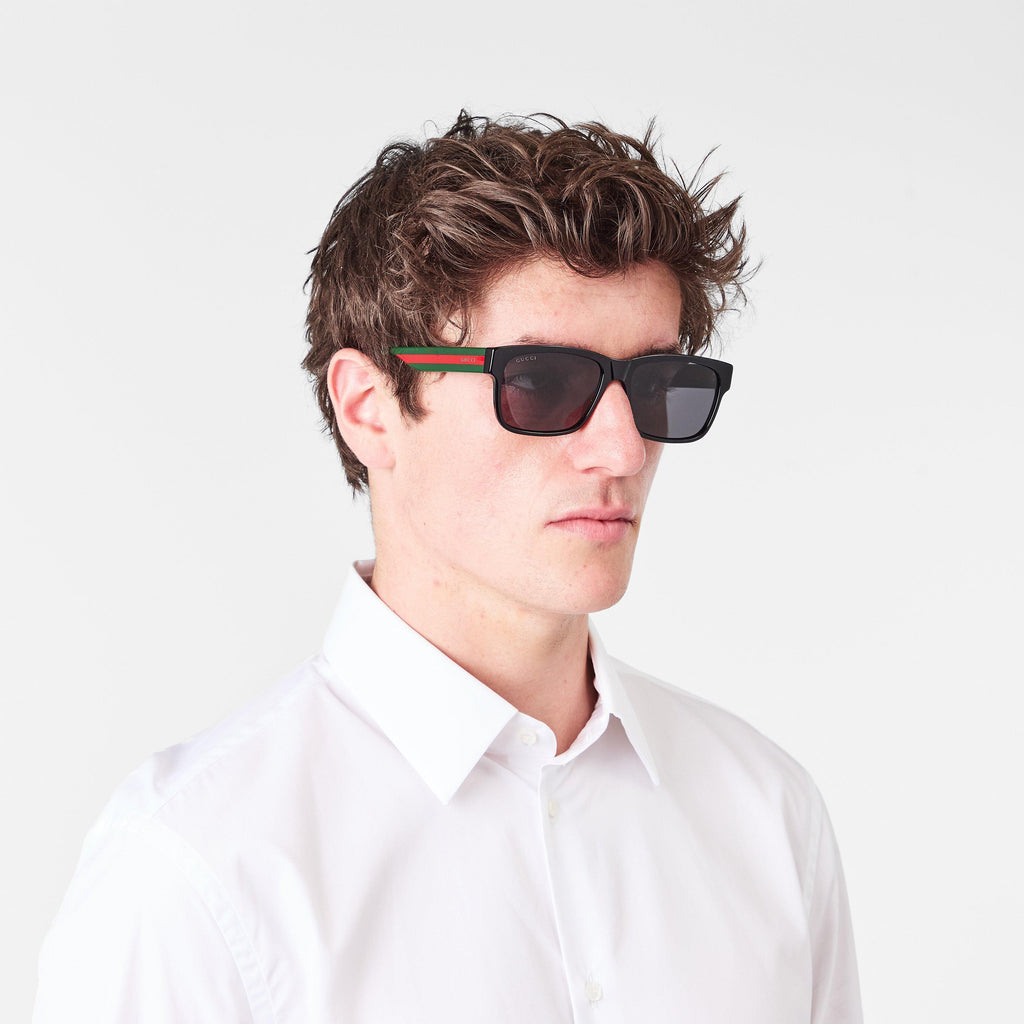 Men's Web Logo Sunglasses