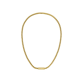 Gents BOSS Doran Light Yellow Gold IP Necklace