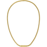 Gents BOSS Doran Light Yellow Gold IP Necklace