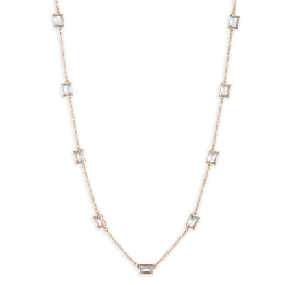 Lauren Ralph Lauren Gold & Sapphire Stone Necklace