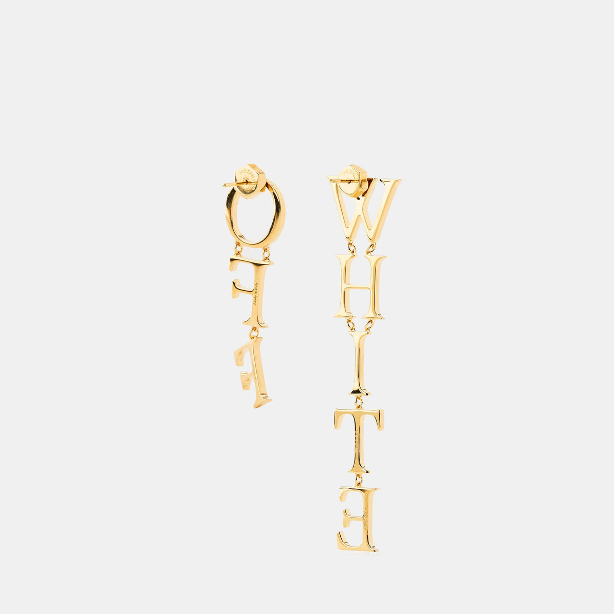 Off Logo Earrings Ld99