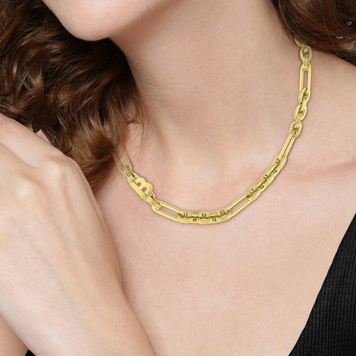 Women's Hailey Chain Light Yellow Gold Necklace