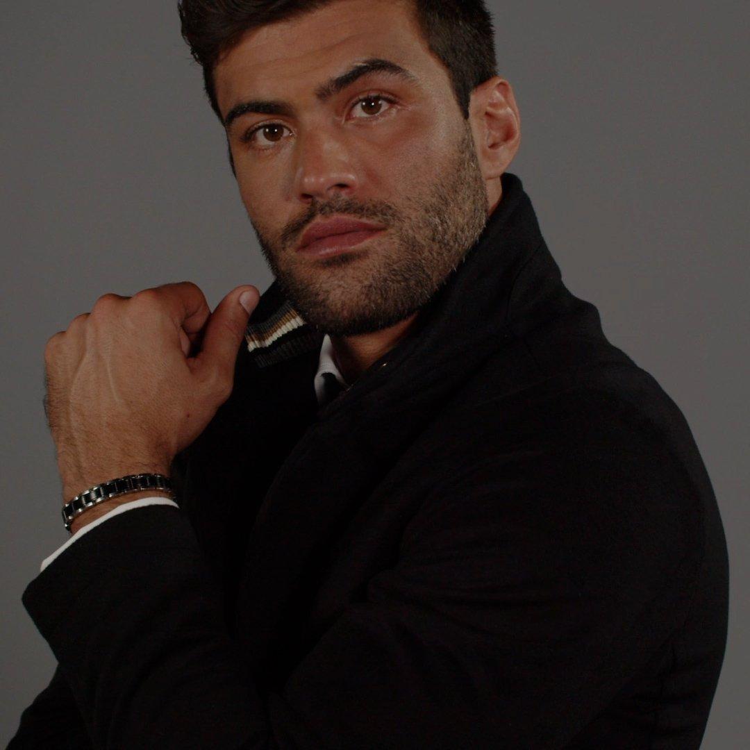 Gents BOSS Metal Link Essentials SS & Black IP Bracelet