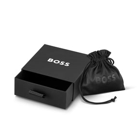 Gents BOSS Metal Link Essentials SS & Black IP Bracelet