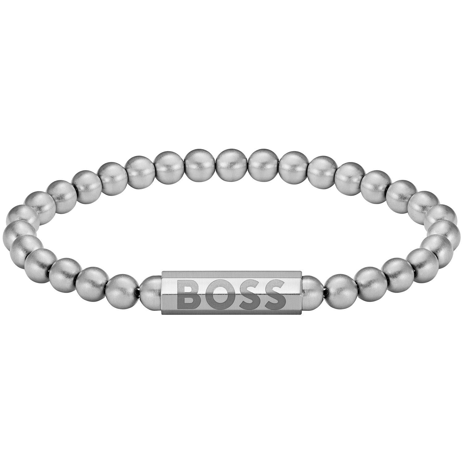 Gents BOSS Sphere Metal Bead Bracelet