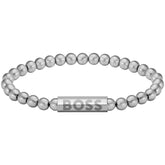 Gents BOSS Sphere Metal Bead Bracelet