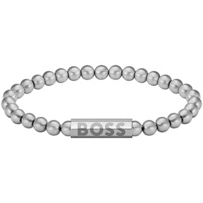 Gents BOSS Sphere Metal Bead Bracelet