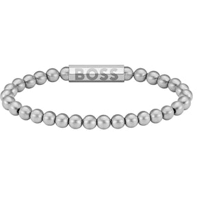 Gents BOSS Sphere Metal Bead Bracelet