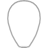 Men's Sphere Metal Necklace, Stainless Steel with Magnetic Closure