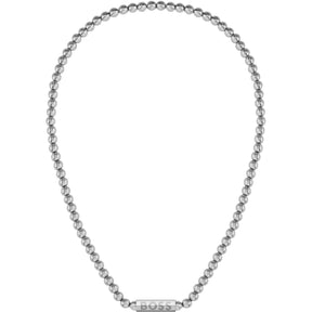 Men's Sphere Metal Necklace, Stainless Steel with Magnetic Closure