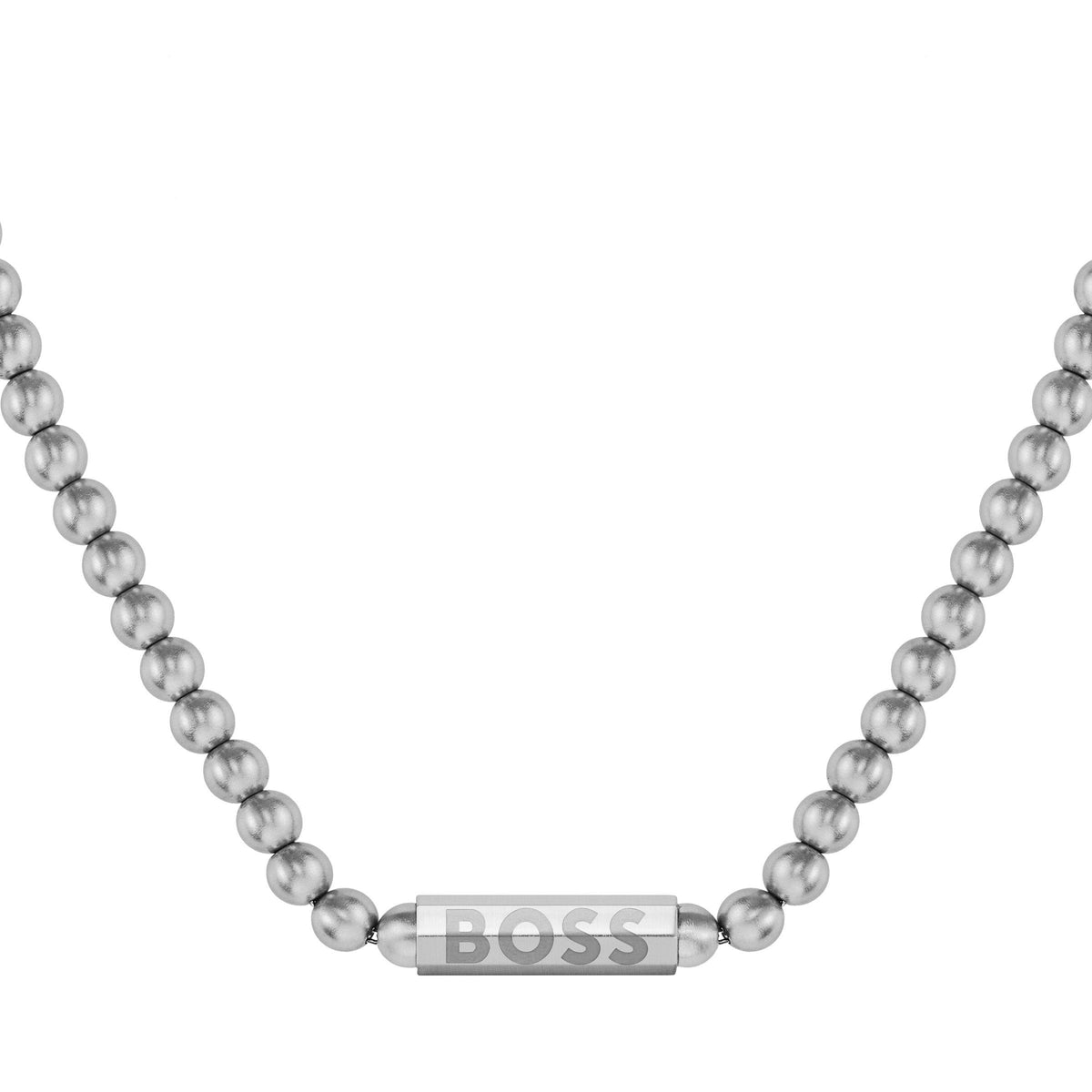 Gents BOSS Sphere Metal Bead Necklace