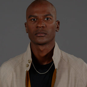 Men's Sphere Metal Necklace, Stainless Steel with Magnetic Closure