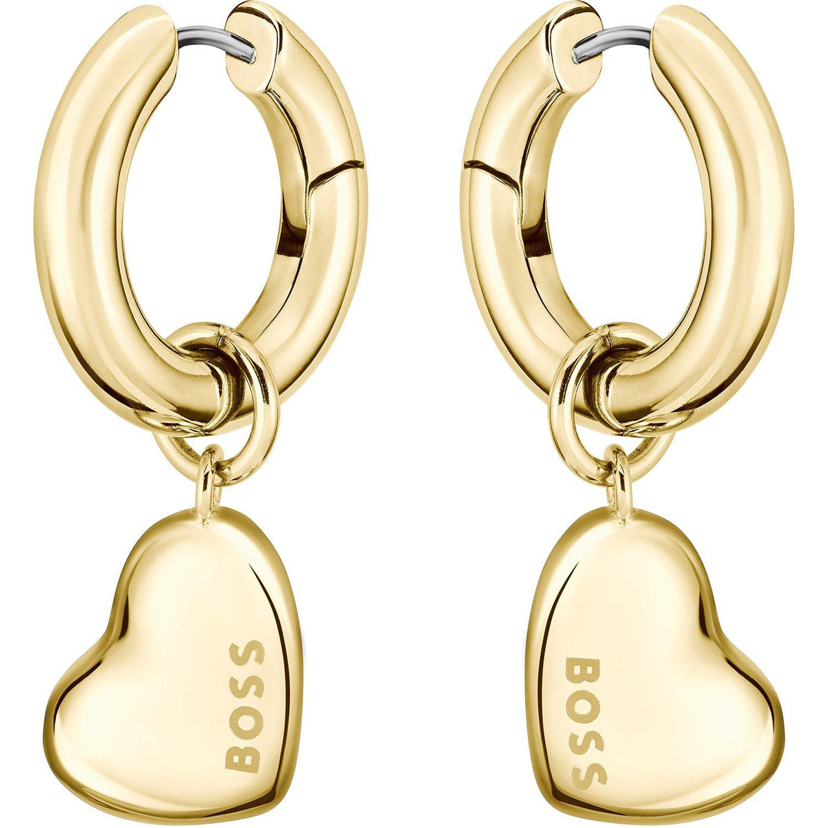 Ladies BOSS Honey Love Gold IP Earrings