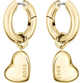 Ladies BOSS Honey Love Gold IP Earrings