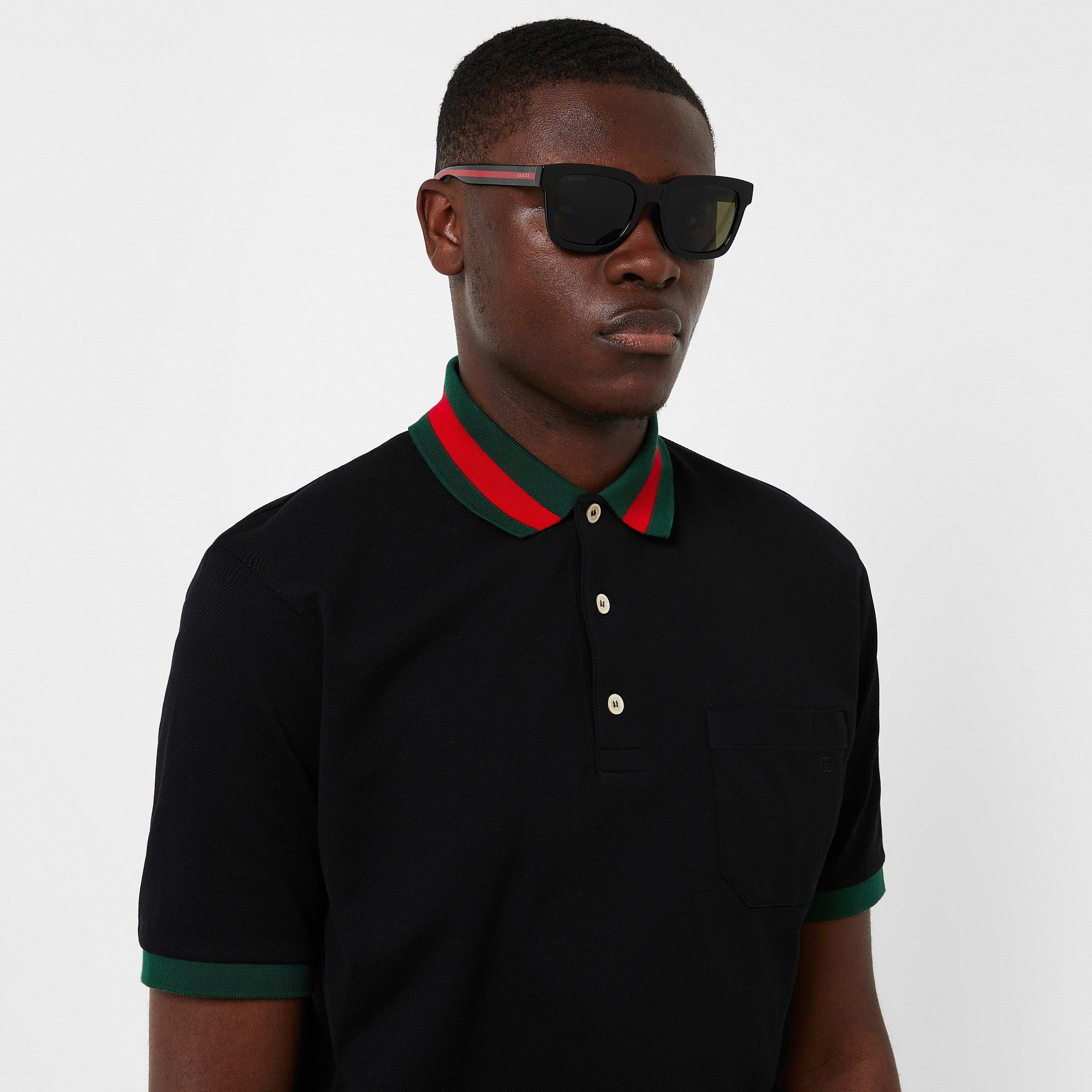 Men's Square Logo Sunglasses