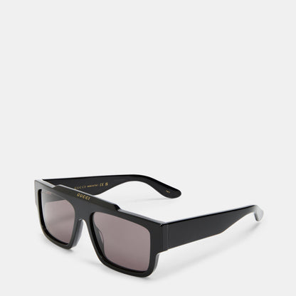 Logo Print Rectangle-Frame Sunglasses