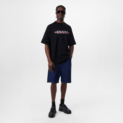 Logo Print Rectangle-Frame Sunglasses