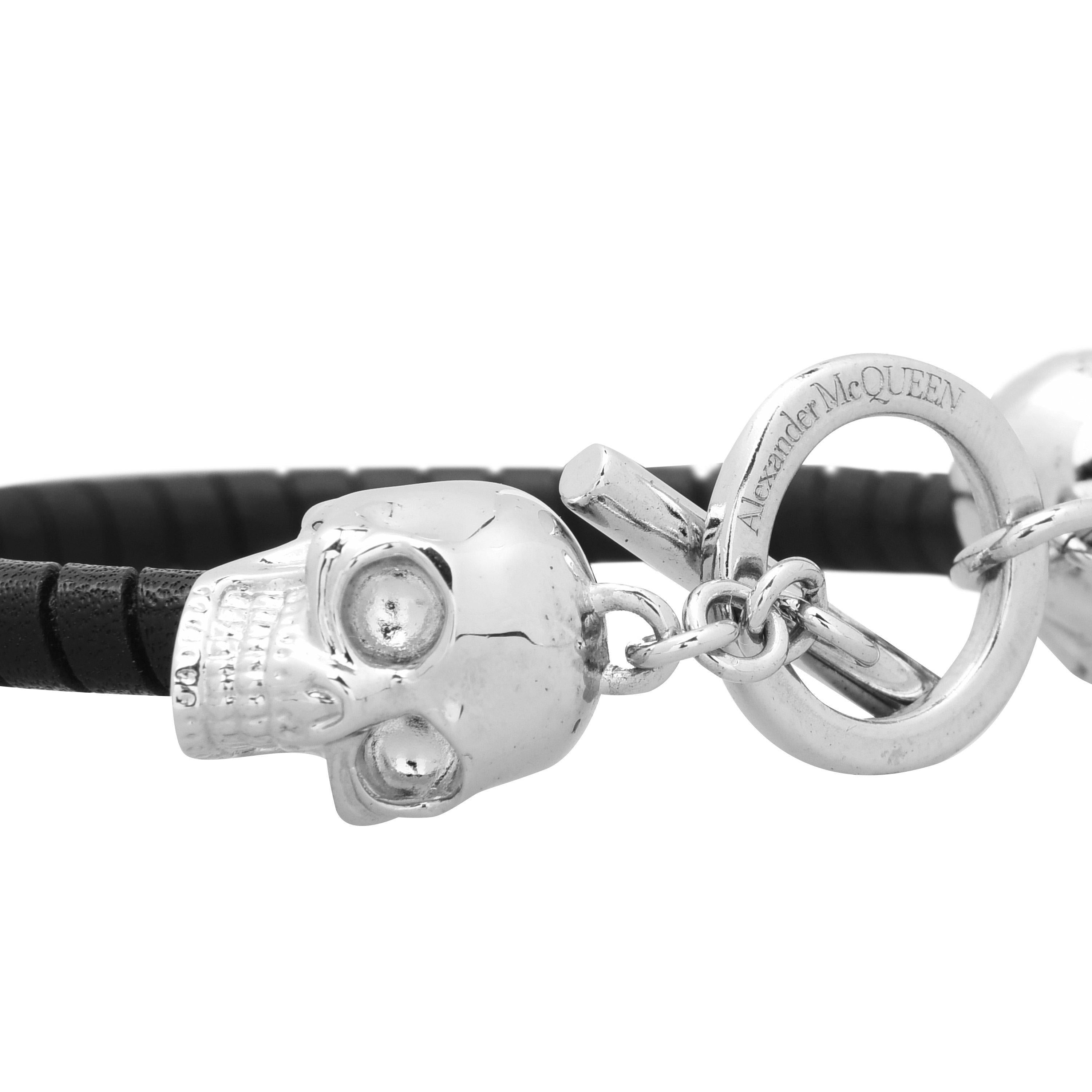 T Bar Skull Bracelet