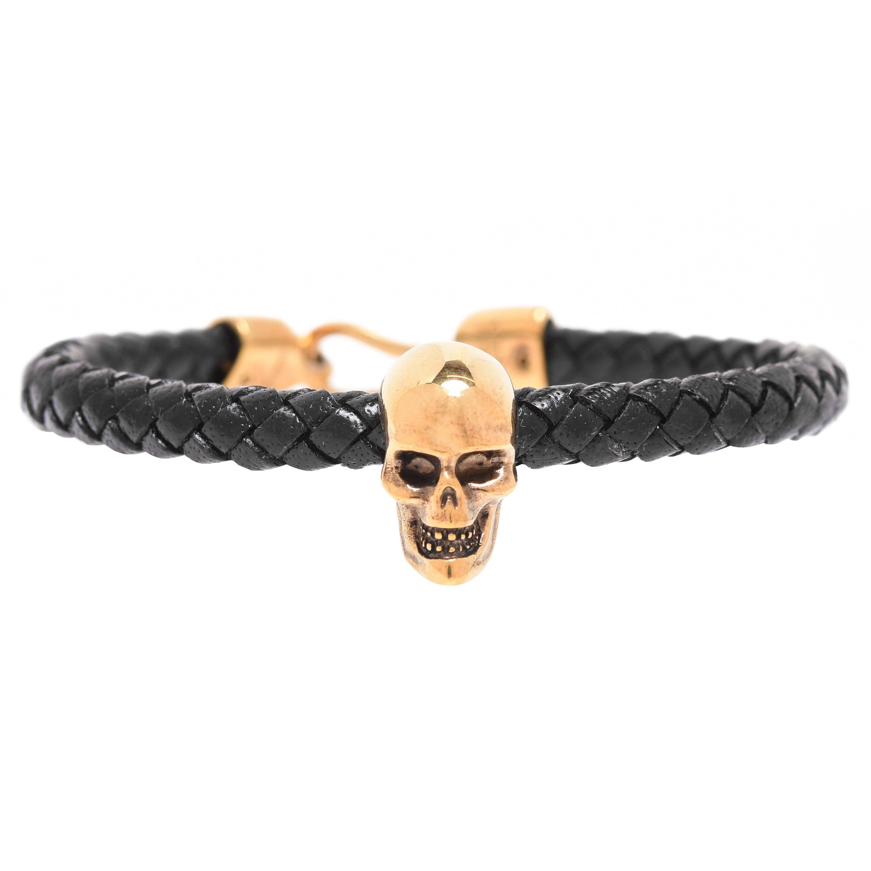 Skull Leather Bracelet
