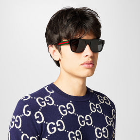 Men's Web Square Sunglasses