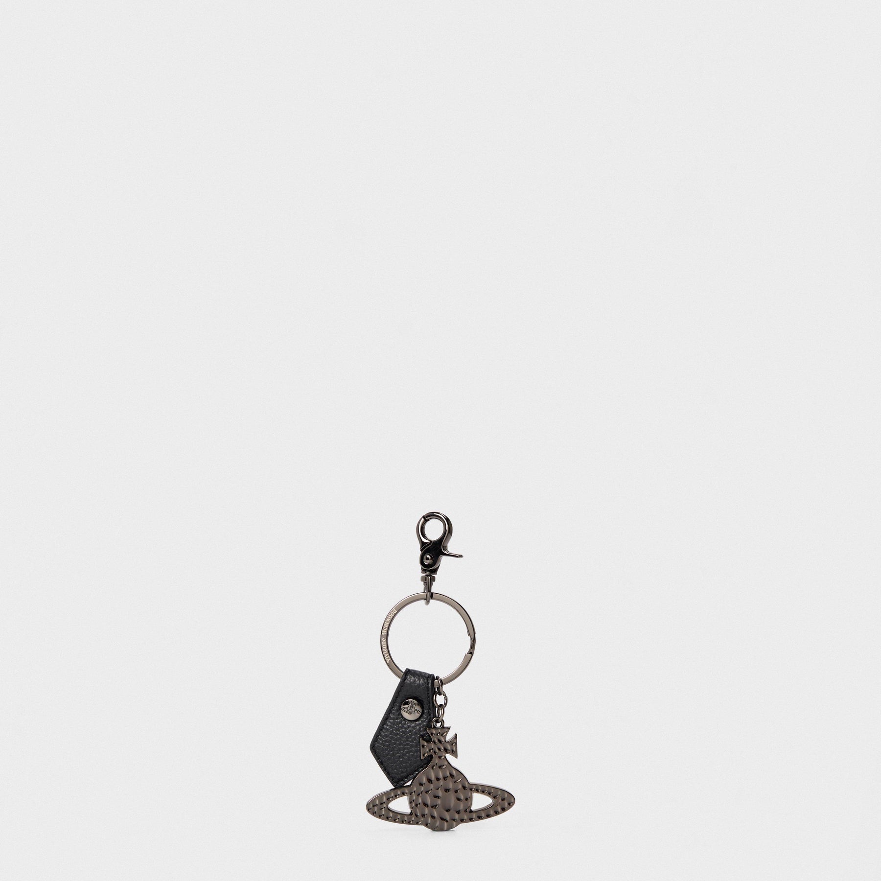 Men's Hammered Orb Key Ring