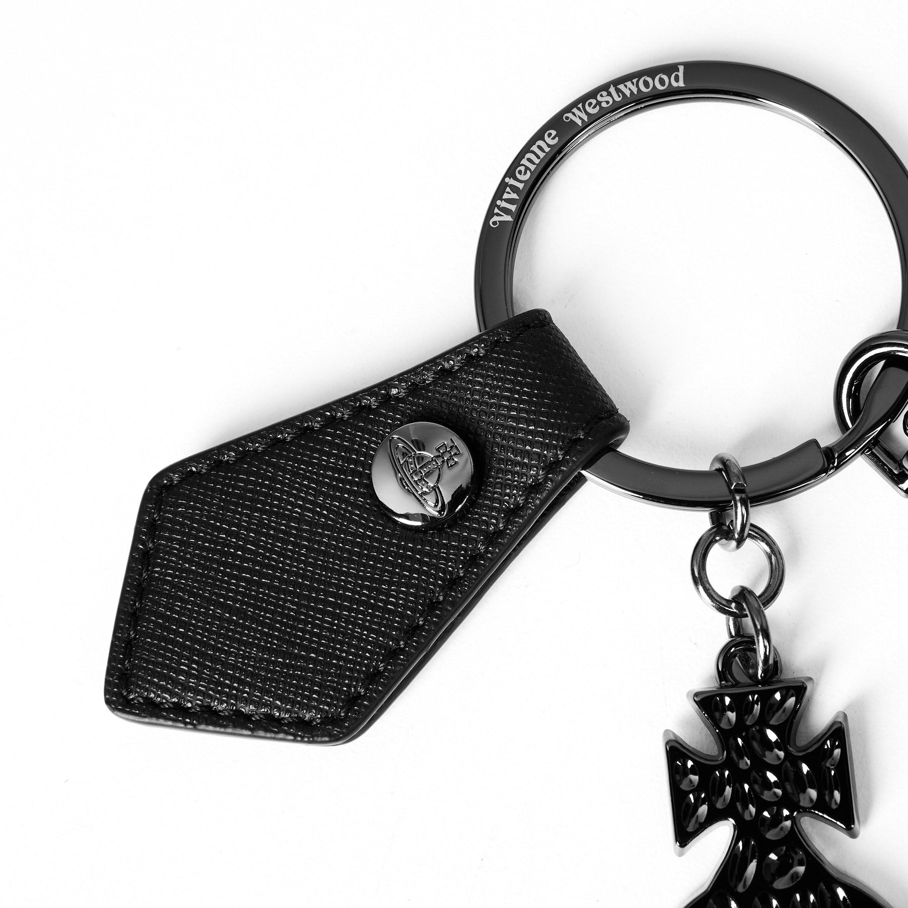Men's Hammered Orb Key Ring
