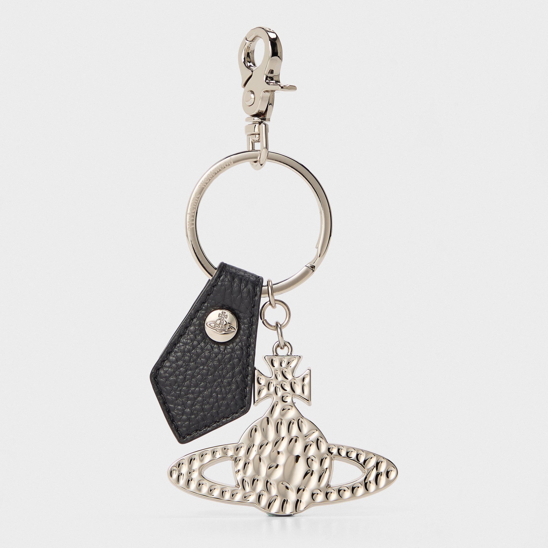 Men's Hammered Orb Key Ring