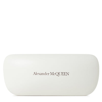 Seal Motif Alexander McQueen Round Sunglasses