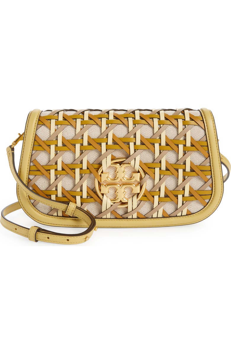 Miller Basketweave Leather Convertible Clutch