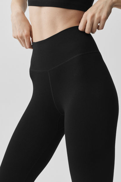 Seamless Modal Ribbed High-Waist 7/8 Legging
