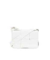 White Woven Leather Mini Bag