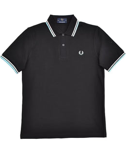Fred Perry Original Twin Tipped Polo Black