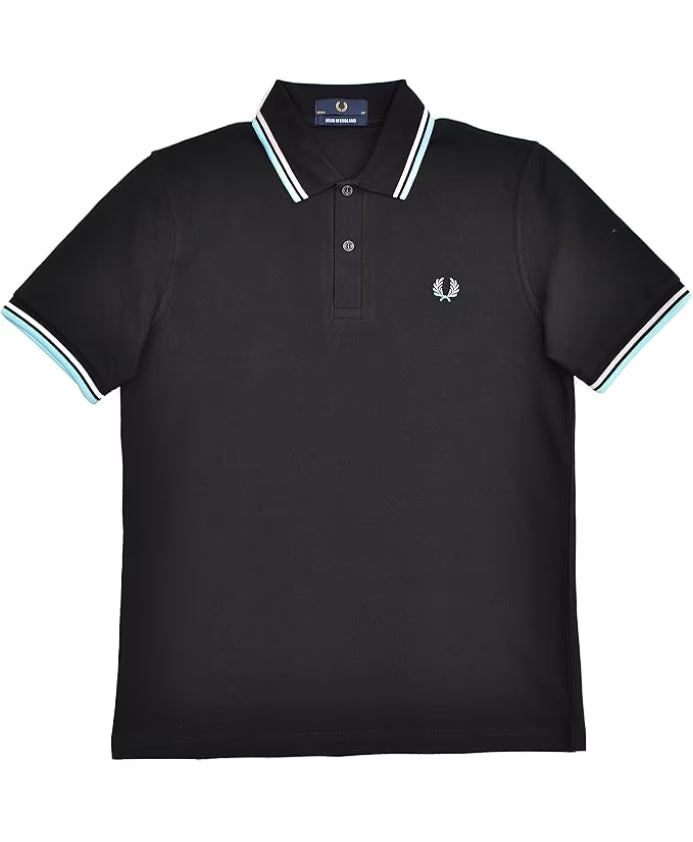Fred Perry Original Twin Tipped Polo Black