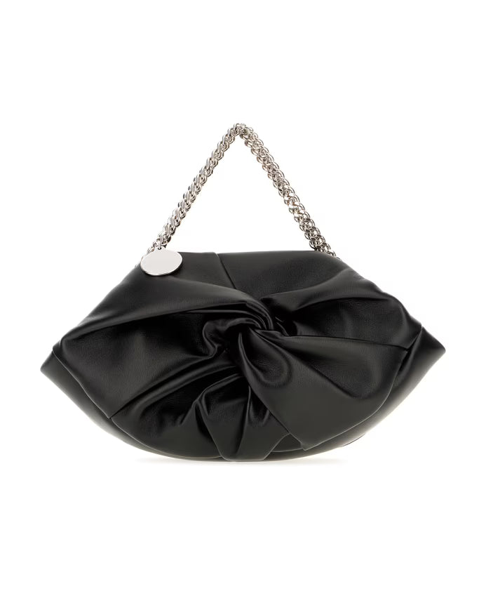 Twist Detailed Chain-Linked Shoulder Bag