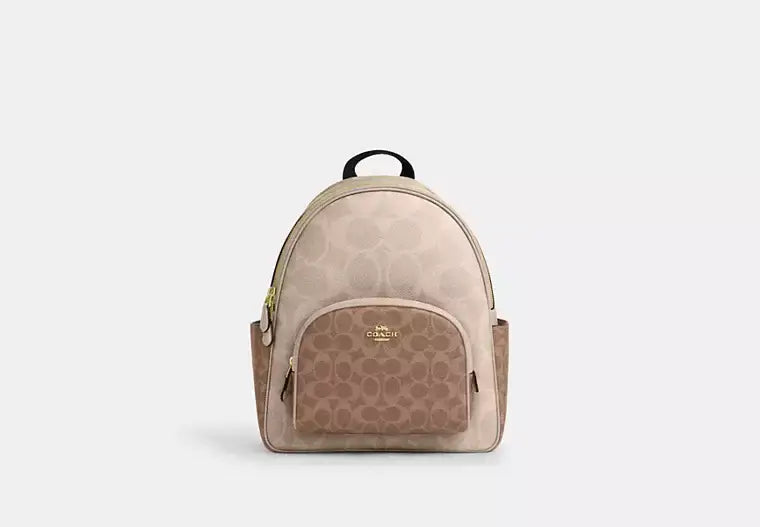 Coach Court Backpack In Blocked Signature Canvas - Backpacks | Shop From The Mirage