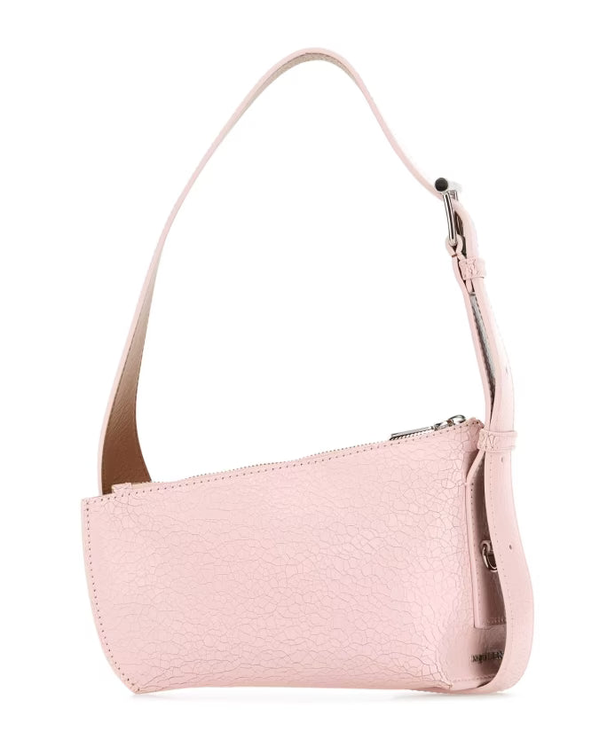 Pink Leather Crossbody Bag