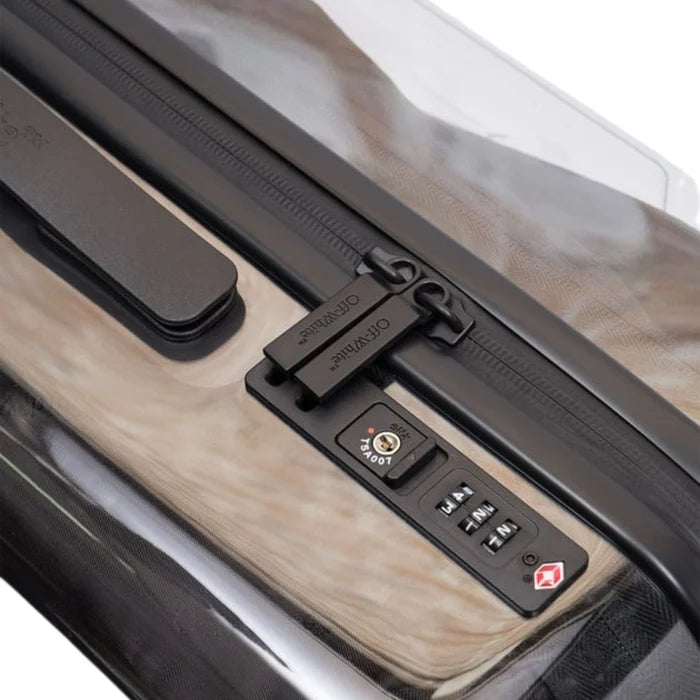 OFF WHITE Unisex Black Arrow Motif Trolley Case