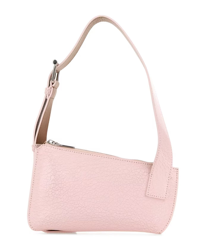 Pink Leather Crossbody Bag