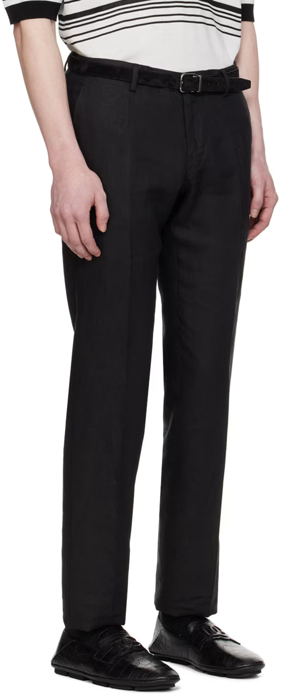 Dolce&Gabbana Black Creased Trousers