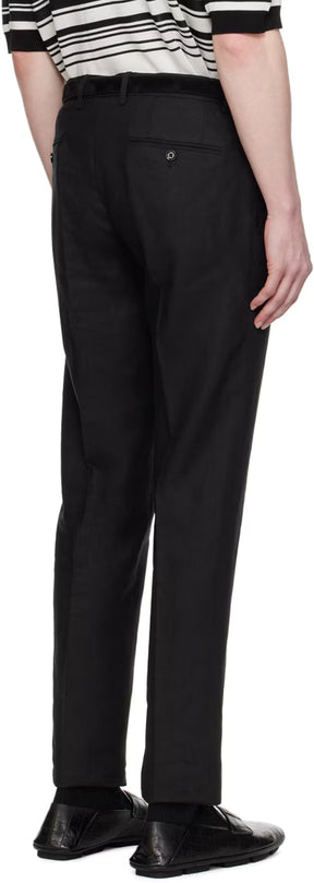 Dolce&Gabbana Black Creased Trousers