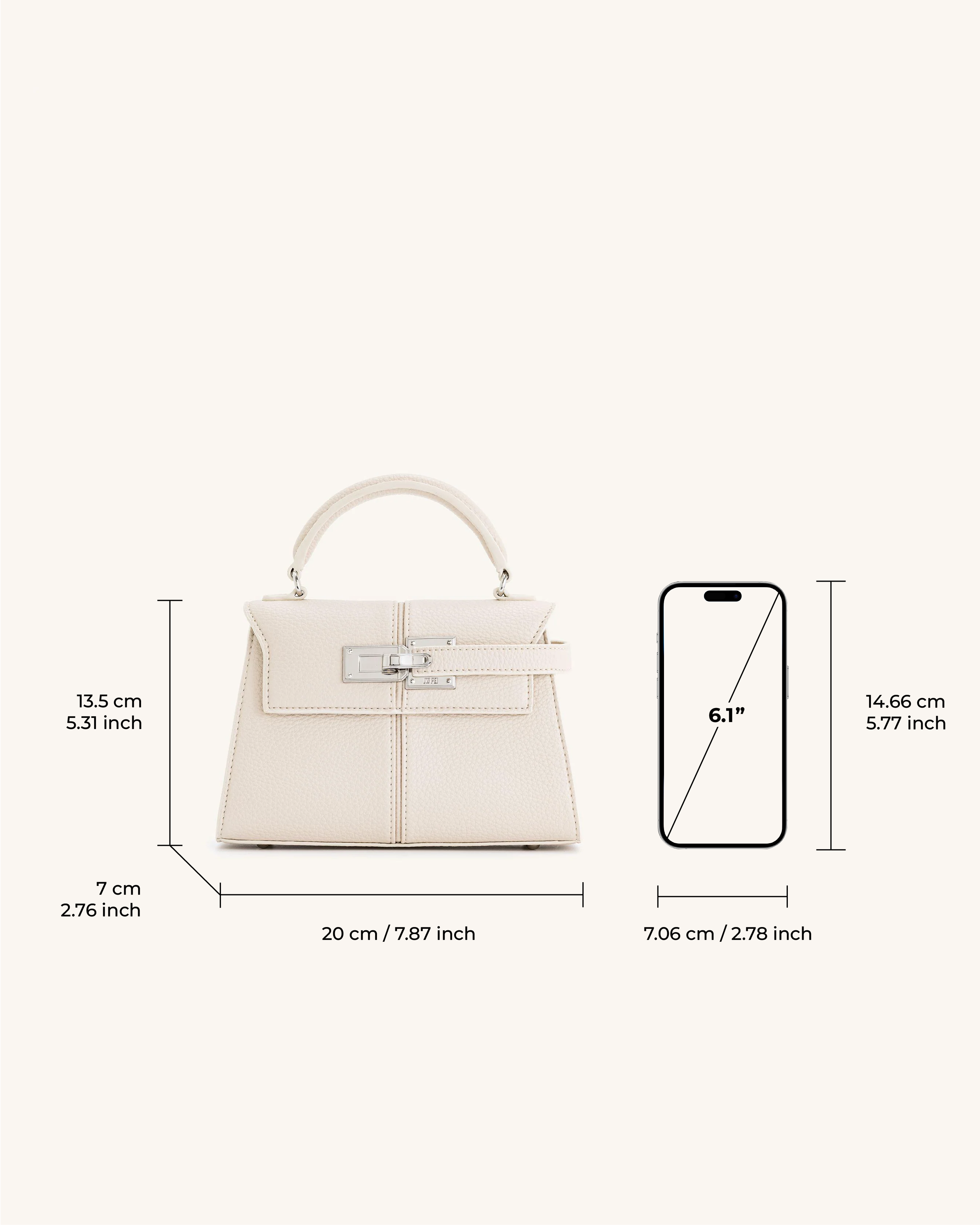Elise Top Handle Bag - Blue Denim