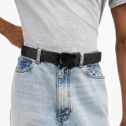 Signature Buckle Cut-To-Size Reversible Belt, 38 Mm