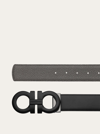 Ferragamo Reversible and adjustable Gancini belt - Belts | Shop From The Mirage