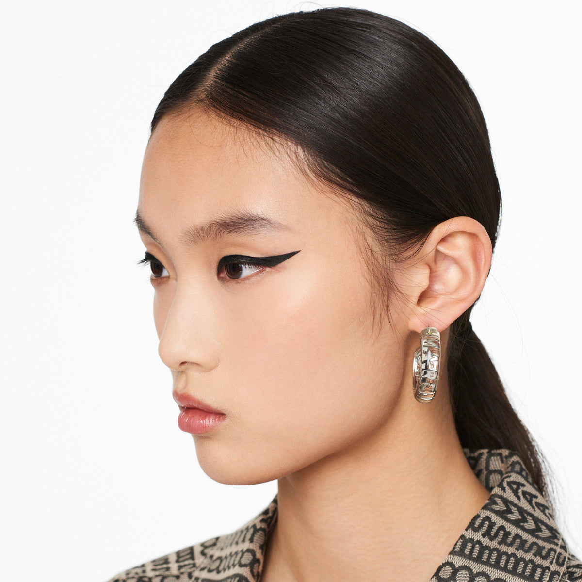 Monogram Hoops